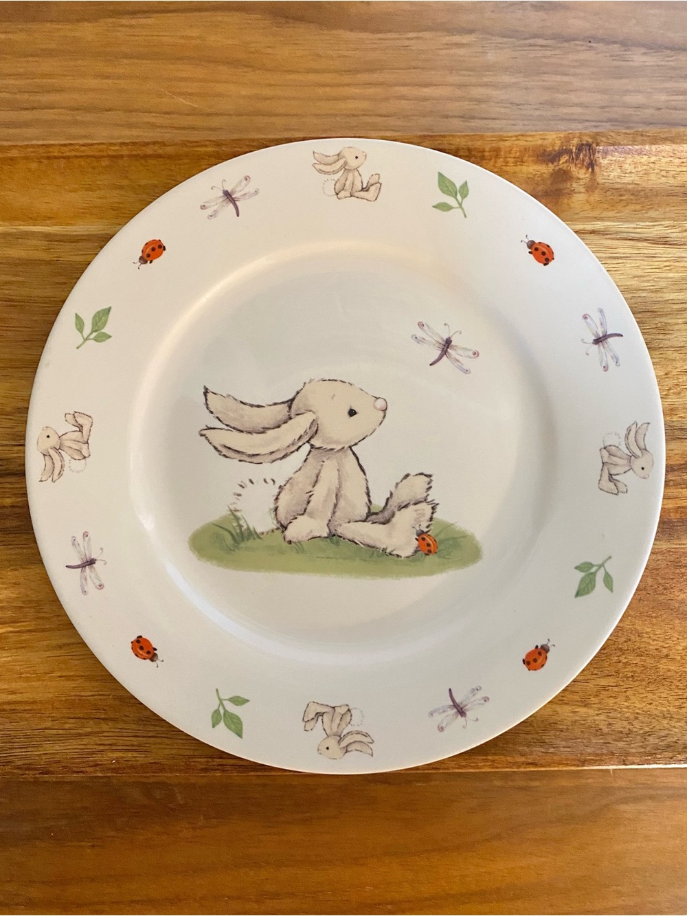 Jellycat Bashful Bunny Decorative China Plate Gallery Wall Baby Room Girls Boys